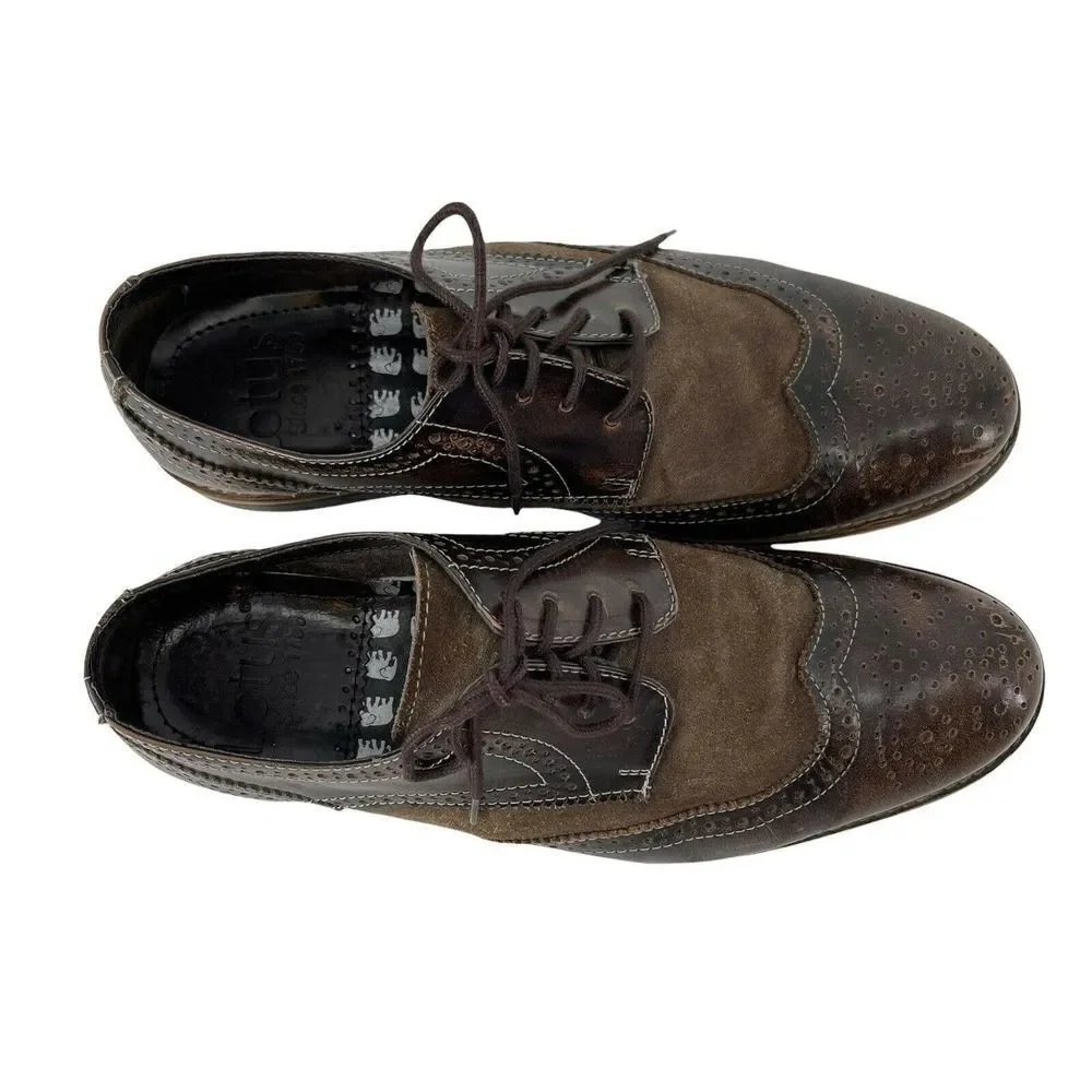Lotus Wingtip Shoes Brown Mens US 9 UK 8 Leather Oxford Lace Up Dress Shoes